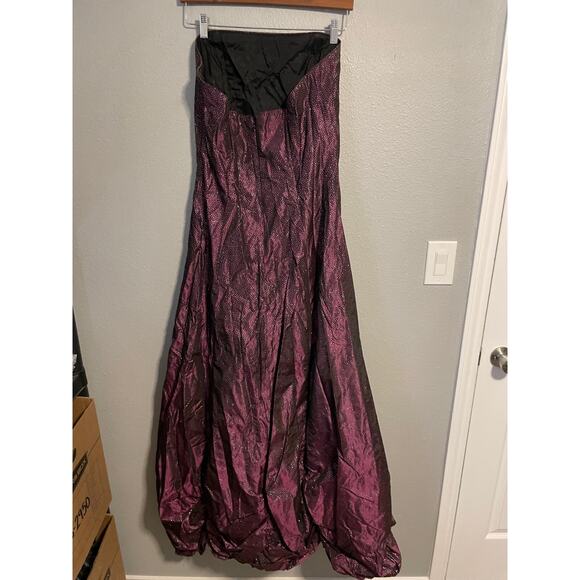 Vintage Jessica McClintock Gunne Sax Juniors Gown 13 Purple Sparkle Prom 90s Y2K - Picture 3 of 10